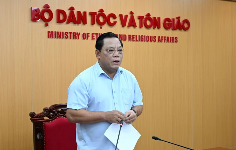 Thứ trưởng Nguyễn Hải Trung cũng từng làm Tổ trưởng Tổ công tác liên ngành hướng dẫn, giúp đỡ GHPGVN tổ chức thành công Đại lễ Vesak Liên Hiệp Quốc 2025 tại TP.HCM