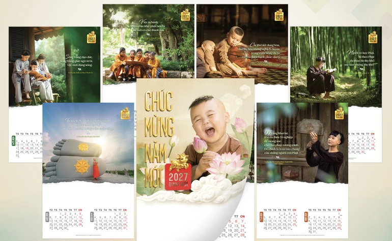 Bộ lịch 2027 - Đinh Mùi do Báo Giác Ngộ phát hành
