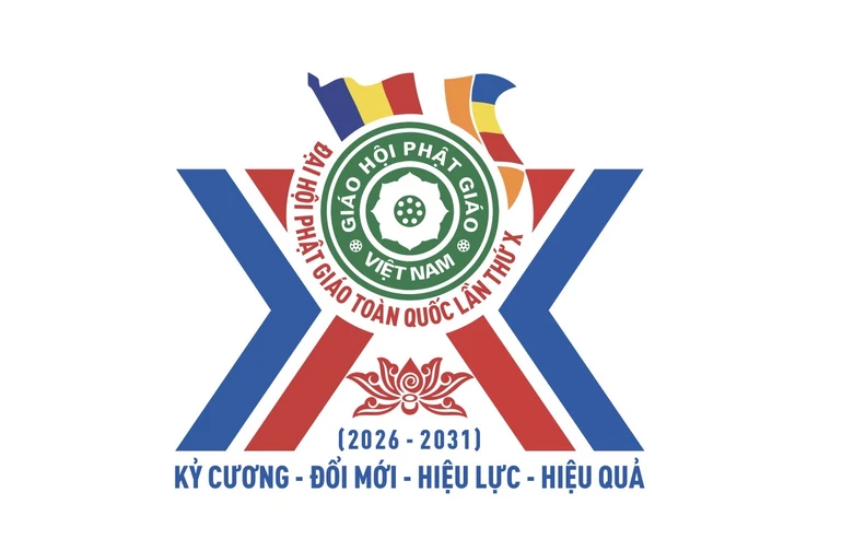 Logo - biểu trưng của Đại hội đại biểu Phật giáo toàn quốc lần thứ X, nhiệm kỳ 2026-2031