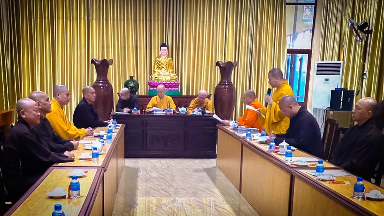 Phiên họp bất thường diễn ra tại trụ sở Văn phòng Ban Trị sự GHPGVN tỉnh Đồng Nai - chùa Tỉnh Hội, P.Trấn Biên