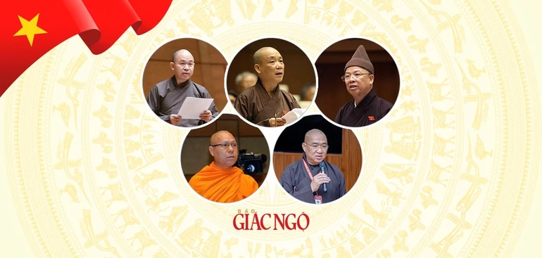 5 vị giáo phẩm thuộc GHPGVN tham gia ứng cử Đại biểu Quốc hội khóa XVI - Thiết kế: Hạnh Đăng