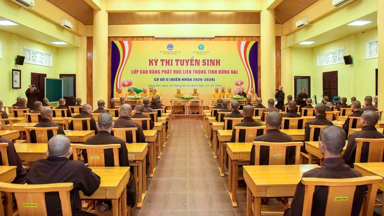Kỳ thi tuyển sinh Lớp Cao đẳng Phật học liên thông khóa II (2026-2028) dành cho Tăng sinh tại Cơ sở 2 - thiền viện Trúc Lâm Trí Đức