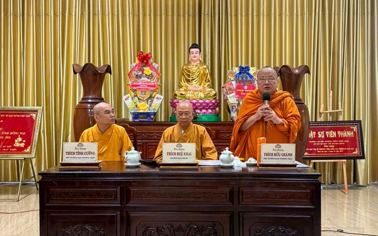 Hòa thượng Thích Bửu Chánh trình bày nguyện vọng xin thôi tất cả các chức vụ tại Ban Trị sự GHPGVN TP.Đồng Nai 