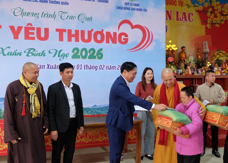Hành trình “Tết yêu thương Xuân Bính Ngọ 2026” đến với người dân tại hai tỉnh Thái Nguyên và Ninh Bình - Ảnh: Nguyễn Cường