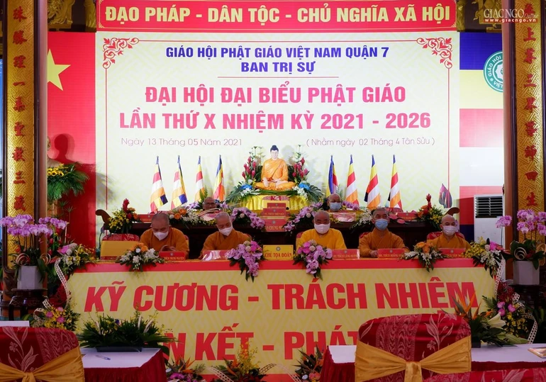 Ban Trị sự Phật giáo quận 7 tổ chức phiên trù bị Đại hội tại Long Hoa cổ tự