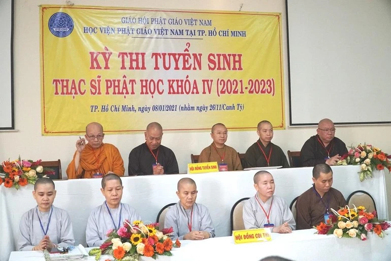 Chư tôn đức chứng minh lễ khai mạc kỳ thi