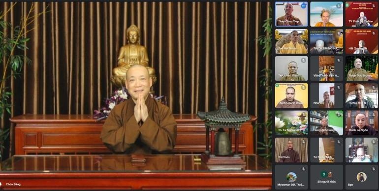 Hòa thượng Thích Bảo Nghiêm phát biểu khai mạc - Ảnh: Thái Hà