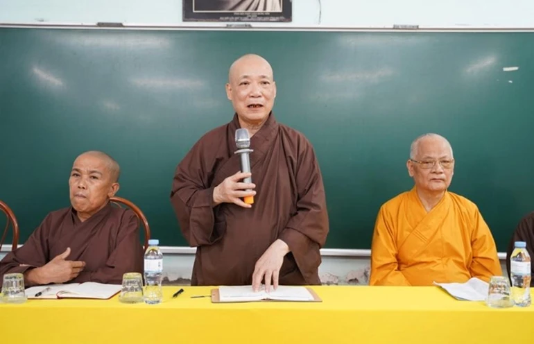Hòa thượng Thích Bảo Nghiêm chủ trì hội nghị triển khai công tác tổ chức đại hội