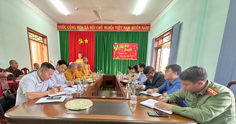 Buổi gặp mặt trao đổi của Ban Trị sự tỉnh và lãnh đạo các cơ quan huyện Tuy Đức