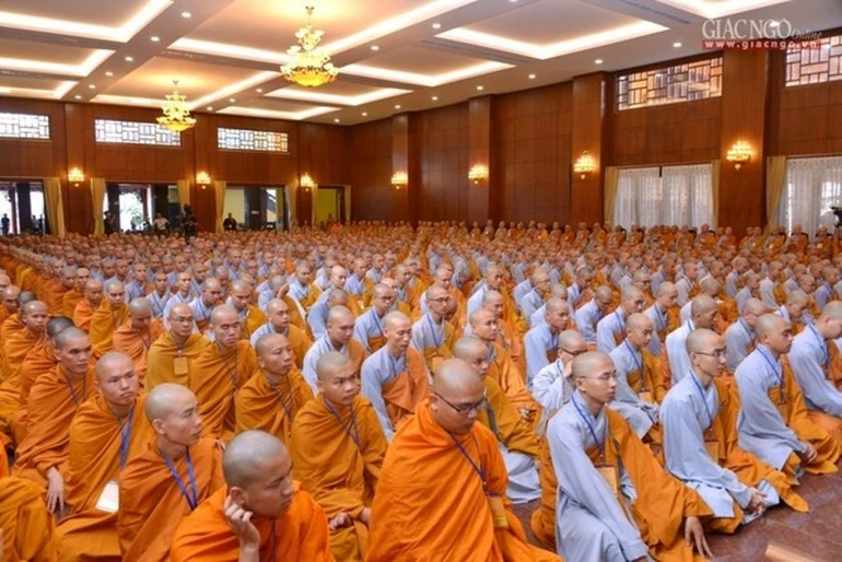Giới tử Đại giới đàn Trí Tịnh Phật lịch 2561 (2018) do Ban Trị sự GHPGVN TP.HCM tổ chức - Ảnh: Bảo Toàn/BGN