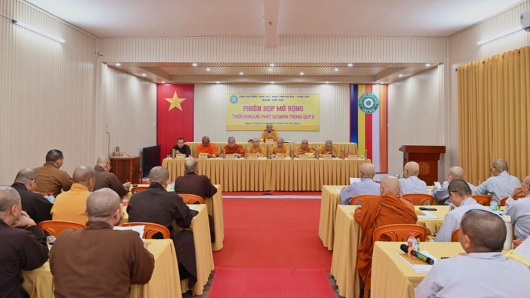 Ban Thường trực Ban Trị sự GHPGVN tỉnh đã tổ chức phiên họp mở rộng toàn Ban Trị sự