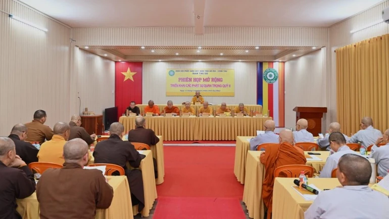 Ban Thường trực Ban Trị sự GHPGVN tỉnh đã tổ chức phiên họp mở rộng toàn Ban Trị sự