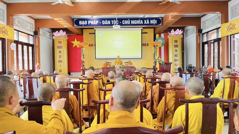 Ban Trị sự Phật giáo tỉnh sơ kết hoạt động 6 tháng đầu năm và triển khai Phật sự 6 tháng cuối năm 2023