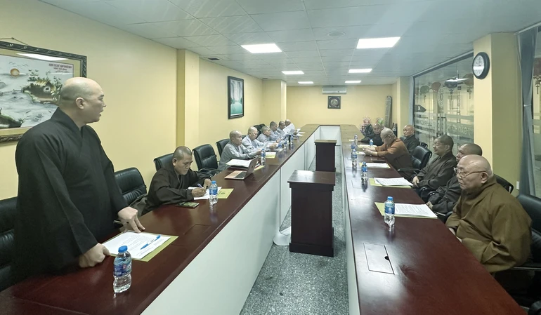 Thường trực Ban Kinh tế - Tài chánh Phật giáo TP.HCM họp vào sáng 12-4
