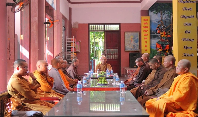 Ban Hoằng pháp GHPGVN tỉnh họp đề cử nhân sự bổ sung nửa nhiệm kỳ 2022-2027