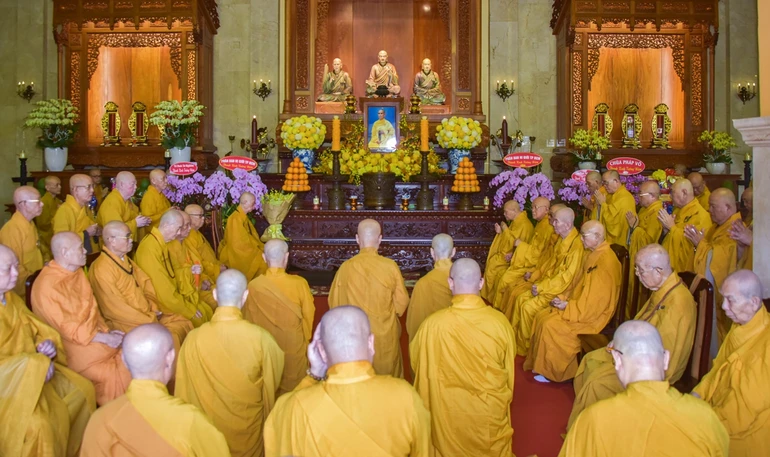 Tưởng niệm 27 năm ngày Đại lão Hòa thượng Thích Thiện Hào viên tịch - Ảnh: Quảng Đạo/BGN