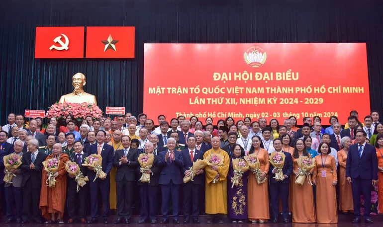 Ủy ban MTTQVN TP.HCM khóa XII, nhiệm kỳ 2024-2029 ra mắt Đại hội