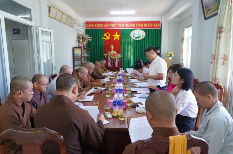 Buổi làm việc tại Trụ sở Ban Tôn giáo tỉnh Đắk Nông