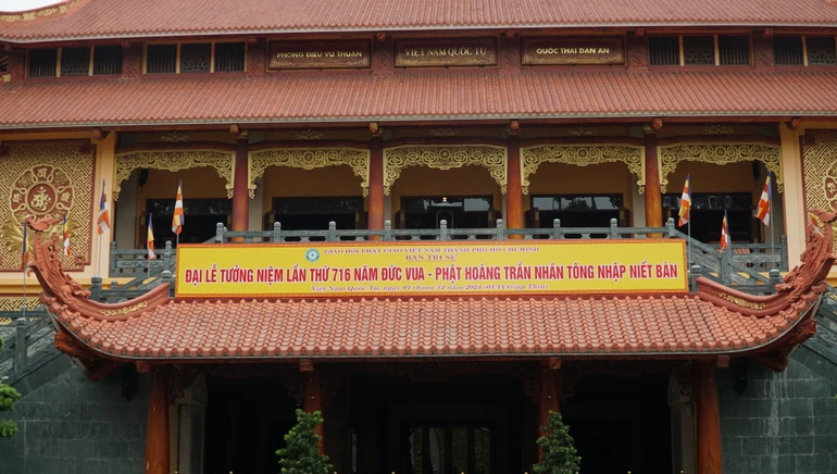 Lễ tưởng niệm Đức Phật hoàng Trần Nhân Tông nhập Niết-bàn, khai mạc Tuần huân tu, Khóa bồi dưỡng trụ trì 2024 sẽ diễn ra tại Việt Nam Quốc Tự vào sáng mai 1-12 - Ảnh: H.D/BGN