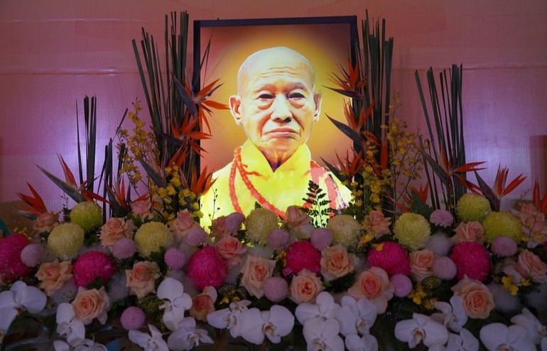 Di ảnh cố Trưởng lão Hòa thượng Thích Kim Cương Tử tại chùa Trấn Quốc