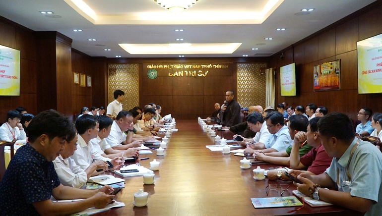 Lãnh đạo UBND Q.1 chủ trì buổi họp liên ngành về an ninh, trật tự cho các sự kiện quan trọng của Giáo hội TP.HCM