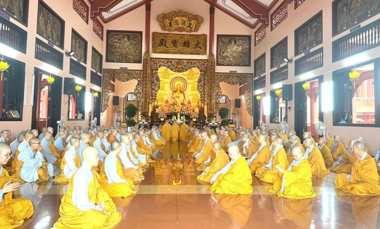 Phân ban Ni giới Phật giáo tỉnh Bình Phước tổ chức Lễ tác pháp An cư kiết hạ Phật lịch 2569 cho 150 hành giả Ni