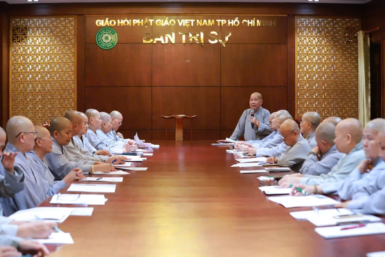 Buổi họp công bố dừng hoạt động Phân ban Ni giới TP.Thủ Đức, 21 quận huyện