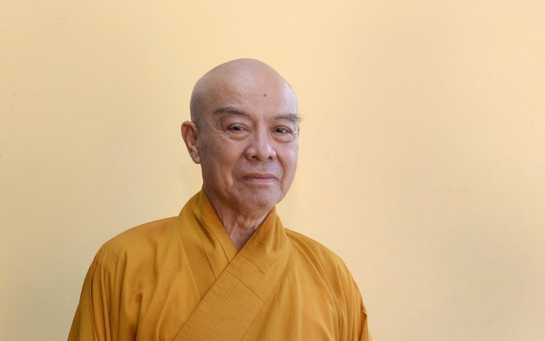 Hòa thượng Thích Nhựt Hỷ, Phó Trưởng ban Thường trực Ban Trị sự kiêm Trưởng ban Hoằng pháp GHPGVN TP.HCM - Ảnh: Bảo Toàn/BGN