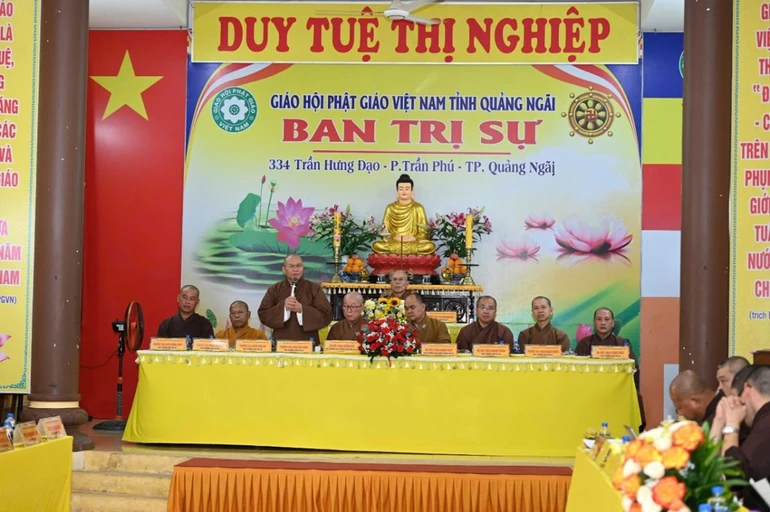 Ban Trị sự GHPGVN tỉnh Quảng Ngãi họp toàn thể đầu tiên sau sáp nhập