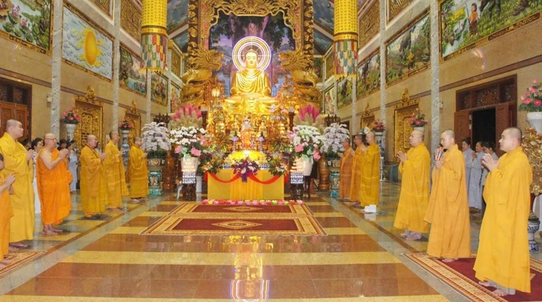 Trường hạ chùa Vĩnh An (xã Thành Thới) trang nghiêm tổ chức Lễ vía Bồ-tát Quán Thế Âm