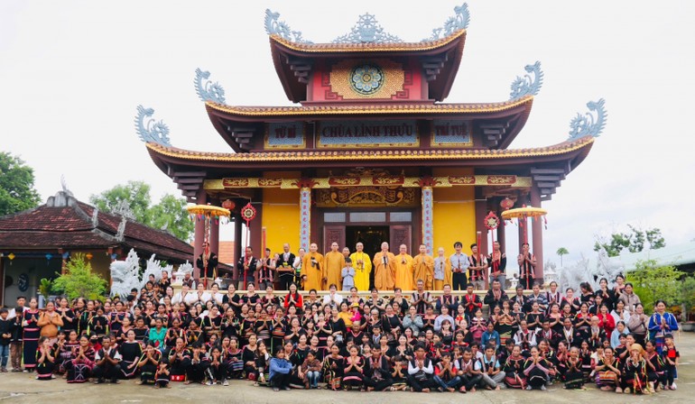 Khóa tu Ngày an lạc do Ban Hoằng pháp GHPGVN tỉnh tổ chức tại chùa Linh Thứu