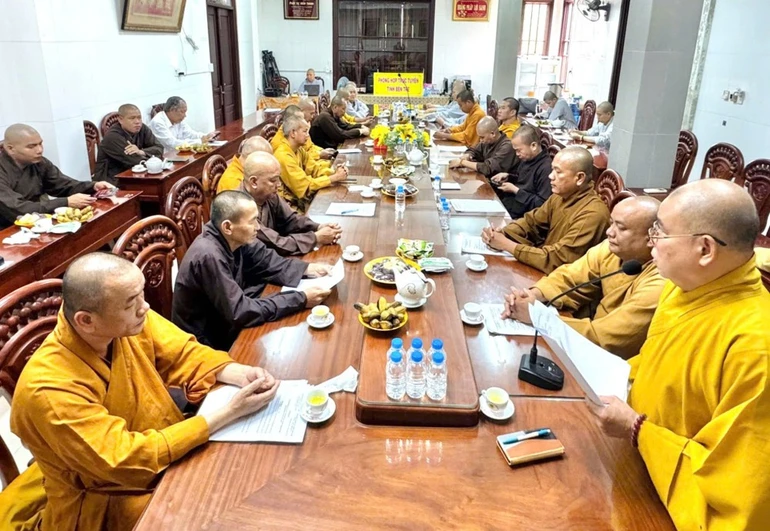 Ban Giáo dục Phật giáo tỉnh bàn thảo các chương trình hoạt động trọng tâm