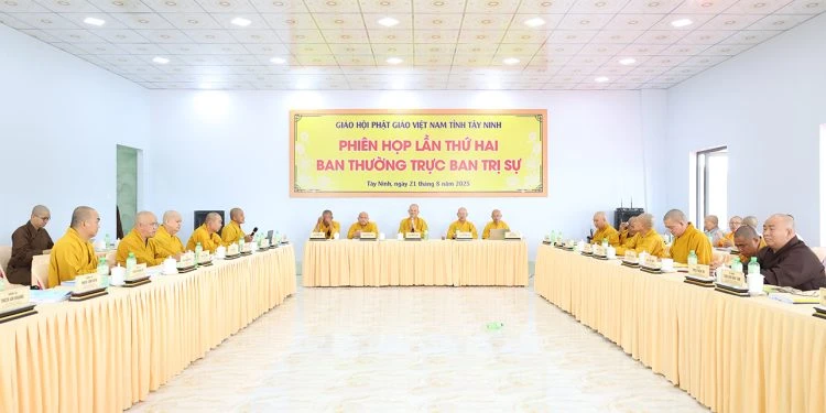 Buổi họp của Ban Thường trực Ban Trị sự Phật giáo tỉnh Tây Ninh