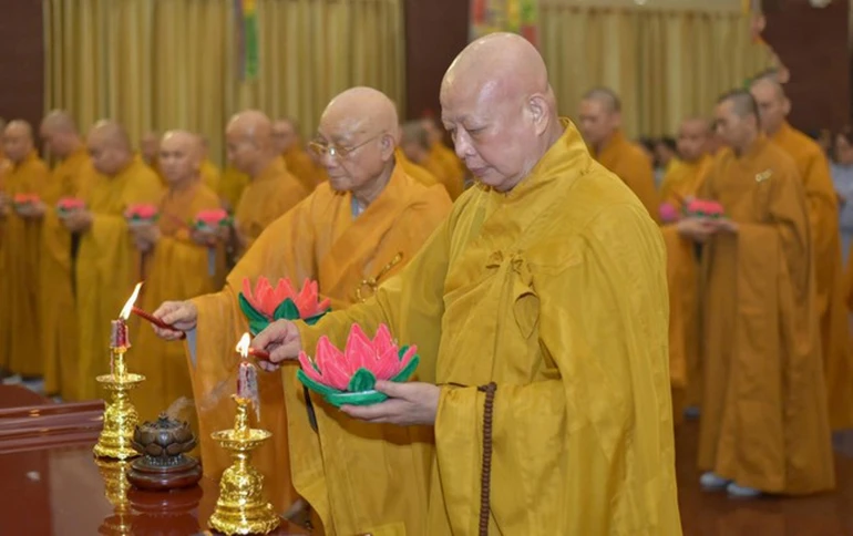 Chư tôn đức trong Pháp hội Vu lan - Báo hiếu Phật lịch 2568 (năm 2024)