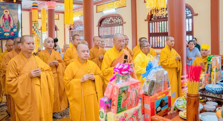 Cà Mau: Tưởng niệm Tiểu tường Hòa thượng Thích Huệ Thành tại chùa Liên Hoa