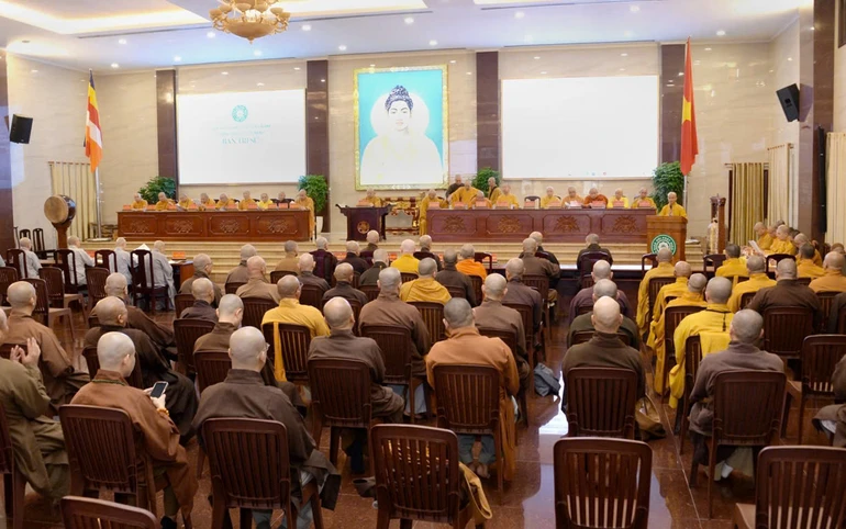 Ban Trị sự Phật giáo TP.HCM họp thống nhất công tác tổ chức Tuần huân tu Phật lịch 2569 - Ảnh: Bảo Toàn/BGN