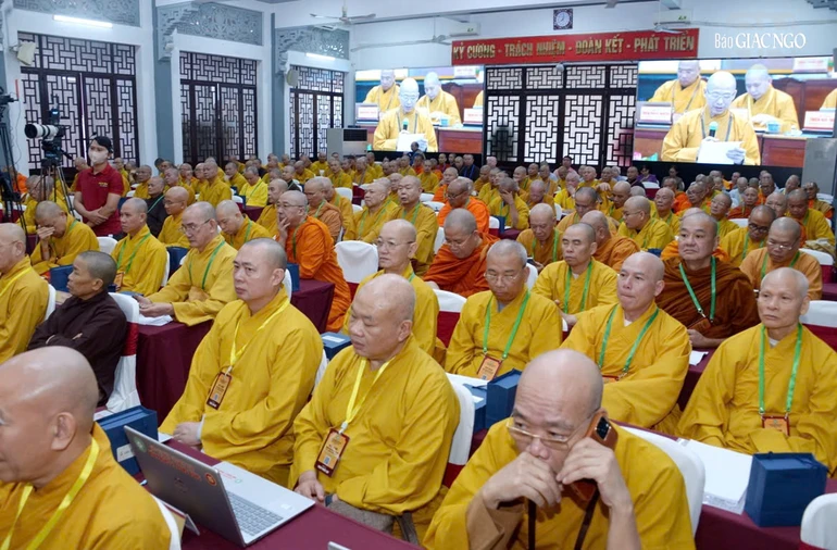 Đại biểu tham dự Hội nghị kỳ 5 - khóa IX GHPGVN