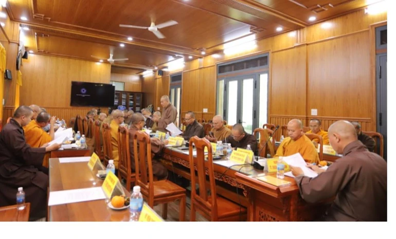 Ban Thường trực Ban Trị sự GHPGVN tỉnh họp triển khai các Phật sự