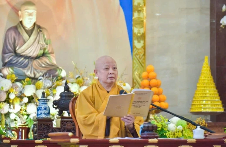 Hòa thượng Thích Lệ Trang sẽ chủ giảng về Quy củ thiền môn tại Việt Nam Quốc Tự - Ảnh: Quảng Đạo/BGN