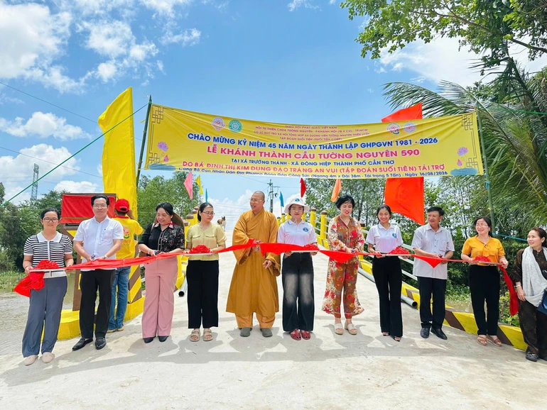  Khánh thành cầu Tường Nguyên 590, tại xã Trường Thành, Đông Hiệp, TP.Cần Thơ