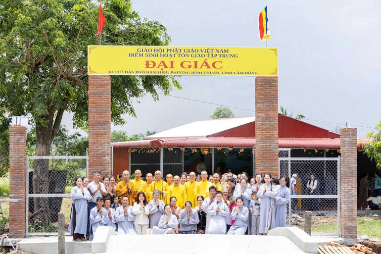 Điểm nhóm sinh hoạt tôn giáo tập trung Đại Giác trong ngày vui công bố thành lập
