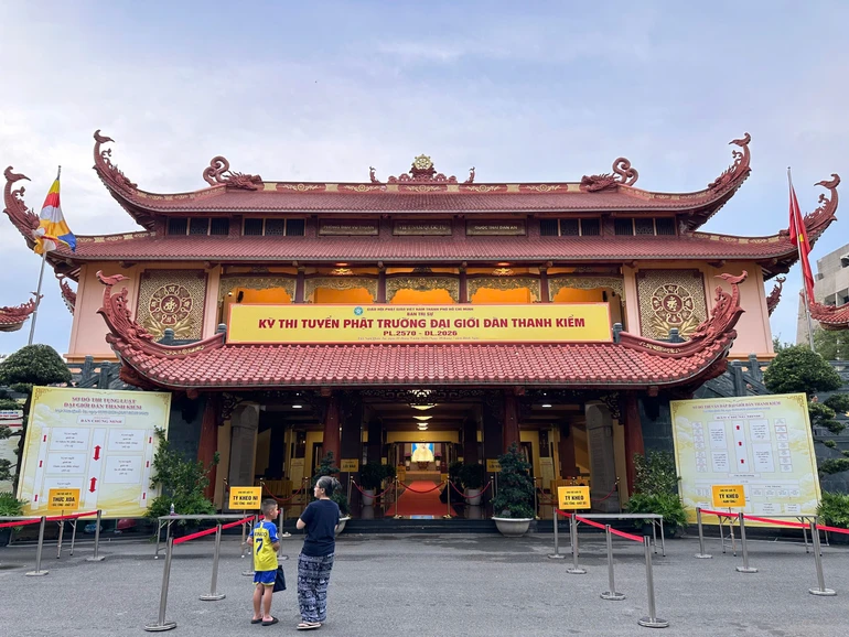 Hơn 400 giới tử sẽ tham gia kỳ tuyển Phật trường tại Việt Nam Quốc Tự - Ảnh: Minh Nhân