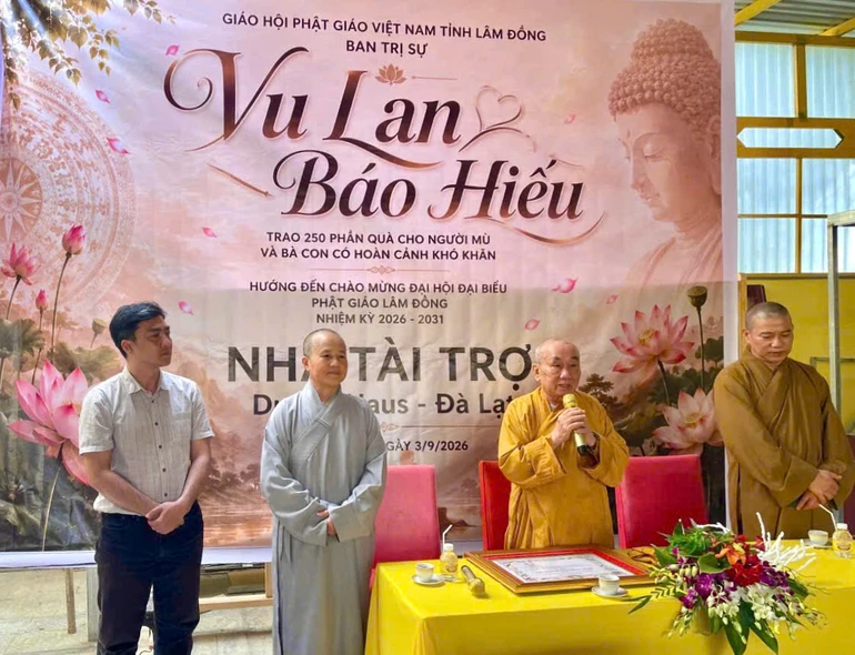 Ban Trị sự GHPGVN tỉnh tổ chức chương trình từ thiện hướng đến chào mừng Đại hội Phật giáo tỉnh lần thứ I