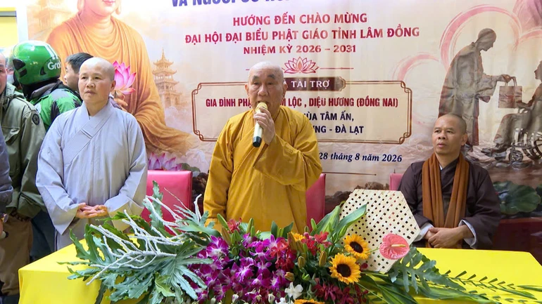 Ban Trị sự GHPGVN tỉnh tổ chức chương trình từ thiện hướng đến chào mừng Đại hội Phật giáo tỉnh lần thứ I