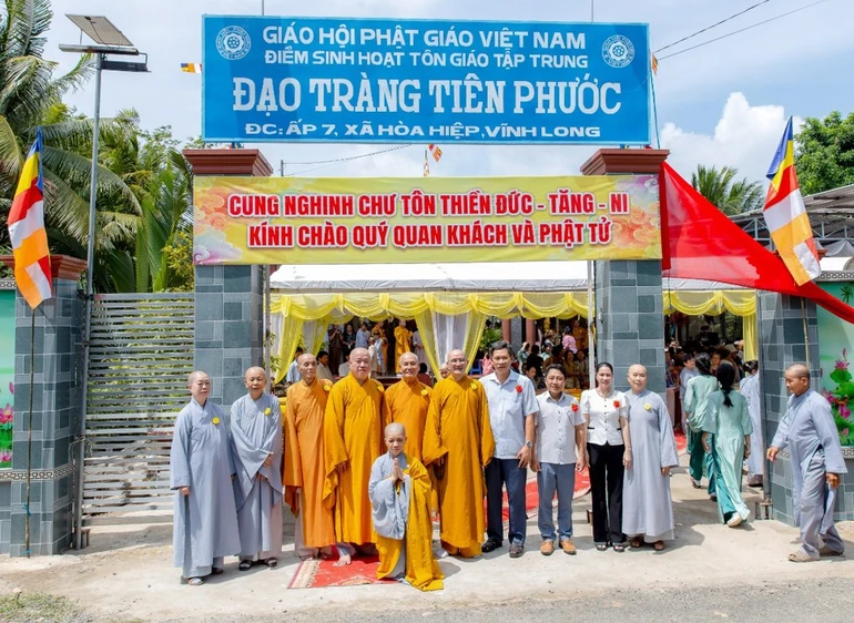 Điểm sinh hoạt tôn giáo tập trung Đạo tràng Tiên Phước, xã Hòa Hiệp chính thức đi vào hoạt động