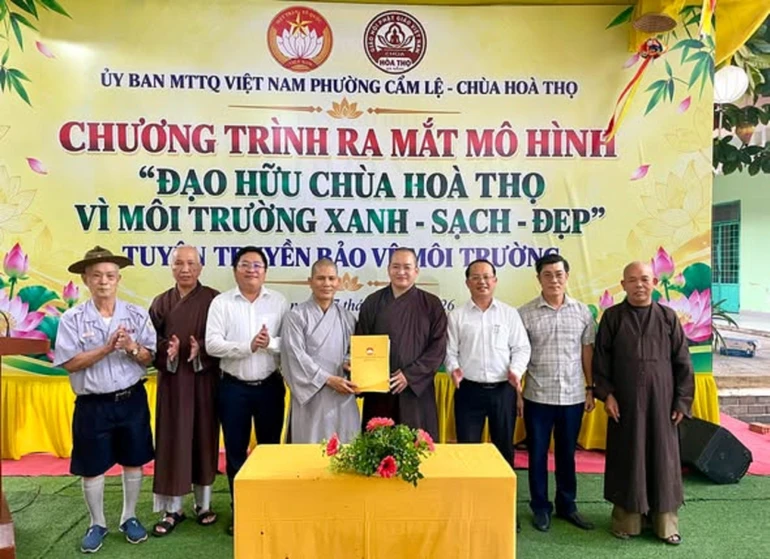 Ra mắt mô hình “Đạo hữu chùa Hòa Thọ vì môi trường xanh - sạch - đẹp”