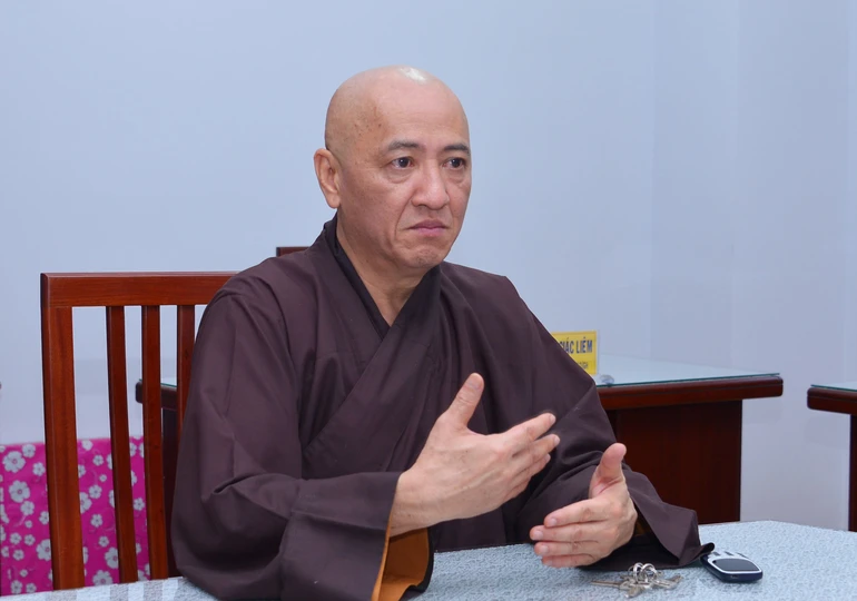 Hòa thượng Thích Huệ Thông, Phó Chủ tịch Hội đồng Trị sự được Ban Thường trực Hội đồng Trị sự công cử tham gia Ban Trị sự Phật giáo tỉnh Khánh Hòa - Ảnh: Bảo Toàn/BGN