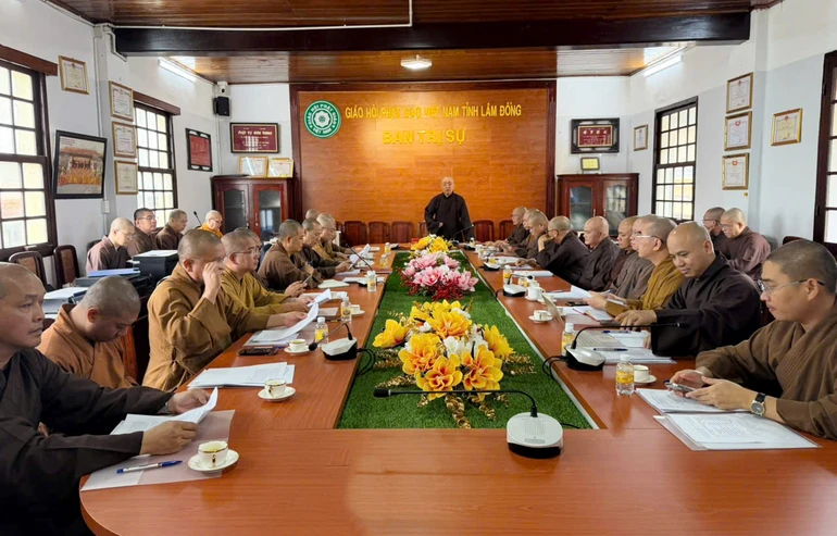 Ban Thường trực họp lần đầu tiên sau Đại hội đại biểu Phật giáo tỉnh lần thứ I
