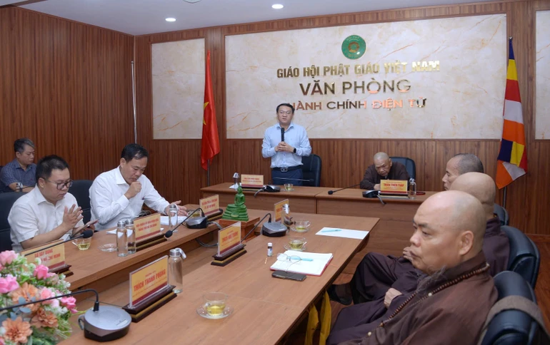 Họp liên ngành TP.HCM và Ban Tổ chức Đại hội trong phối hợp hỗ trợ công tác chuẩn bị Đại hội - Ảnh: Bảo Toàn/BGN