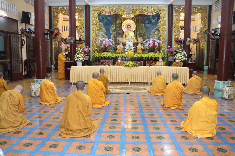 Tại tịnh xá Ngọc Phương - Ảnh: Ban TT NGKS